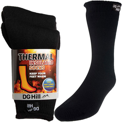 3 /6 Pairs Men Heavy Duty Wool Work Socks Thick Thermal Warm Winter Heat Cushion 