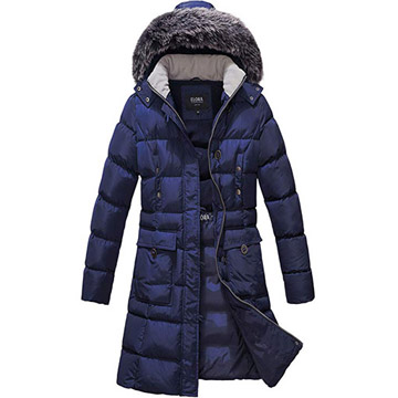 Ankola Down Jacket Thicken Zipper Hooded Jacket Warm Quilted Coat Outdoor Cool Cute Fashion for Cold Winter 