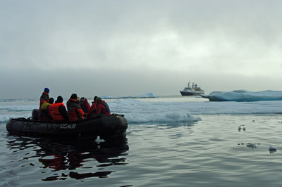 Prince Leopold Island - Cruising by in Zodiacs