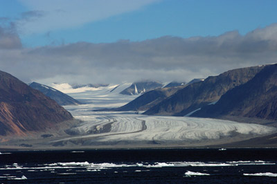 A Glacier Spilling off Devon Island