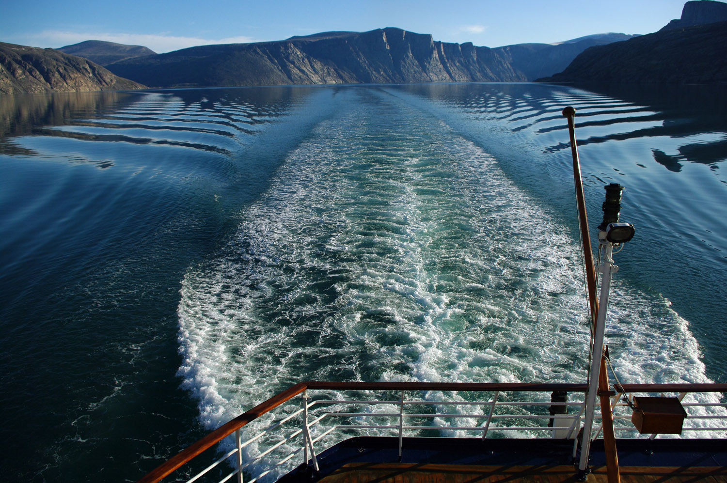 Clarke Fjord, Baffin Bay - Wake of the Ship