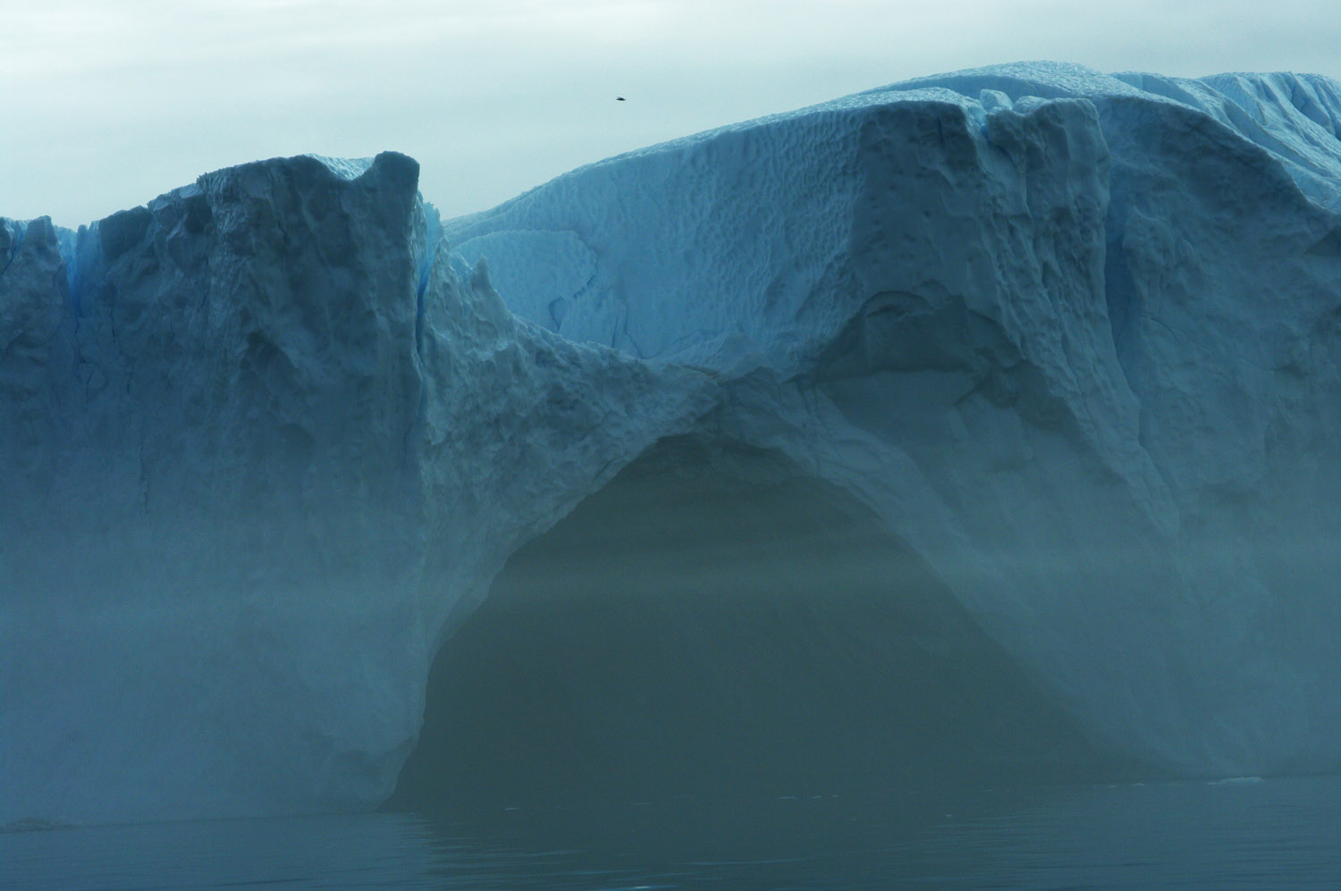 Disko Bay, Ilulissat Greenland, Icebergs in the Mist