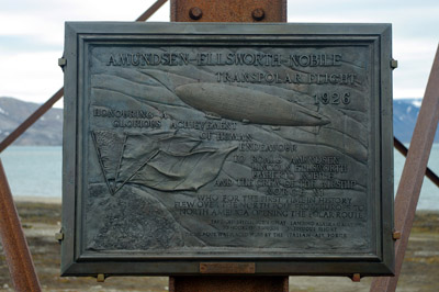 Ny Alesund, Svalbard - 11 - Amundsen, Ellsworth, Nobile Airship Plaque