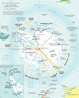 map of antarctica