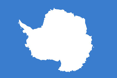 Simple outline map of Antarctica