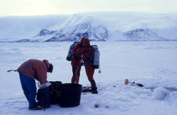 Diving, Preparing to Set a Rope for Fishing