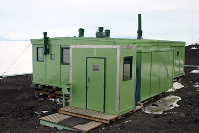 Hillary 1957 expedition hut at Scott Base