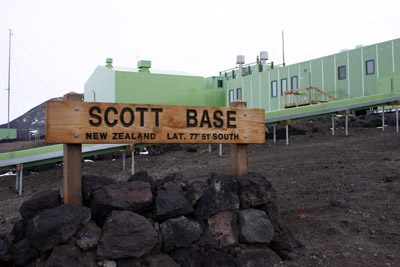 Scott Base sign