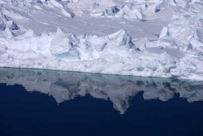 edge of sea ice off Oates Land