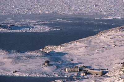 Signy Island Antarctica base winter 1