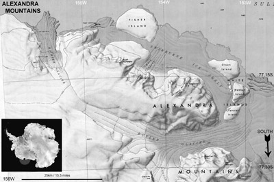 map of Antarctica