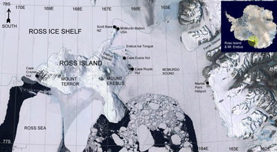 map of Antarctica